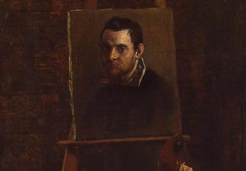 Annibale Carracci self portrait in 1604