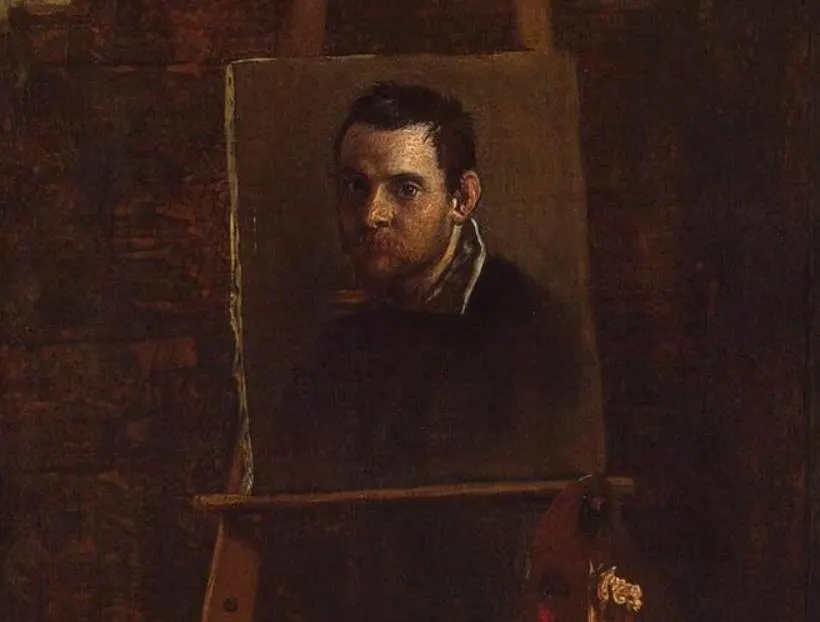 Annibale Carracci self portrait in 1604