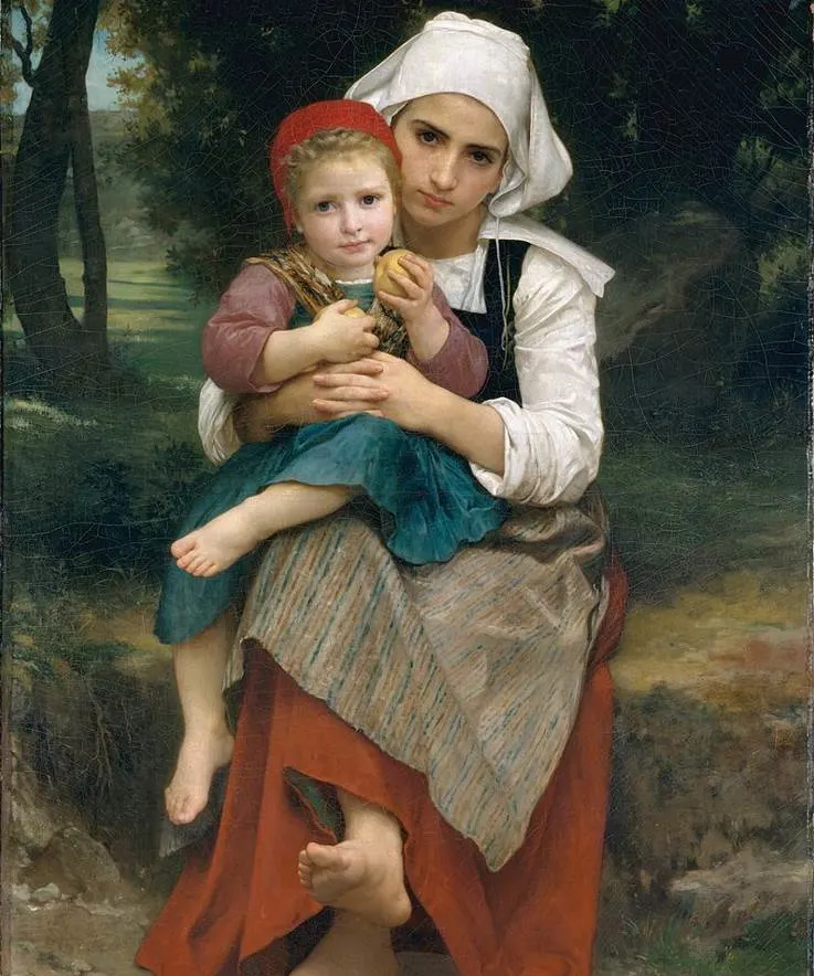 Breton Brother and Sister famous Realism paintings