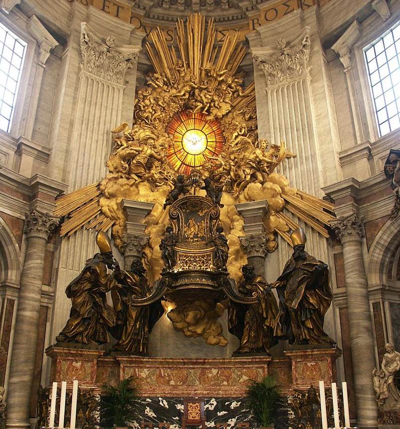 Chair of Saint Peter bernini