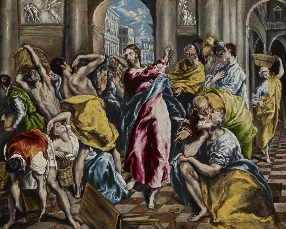 Christ Driving the Money Changers from the Temple El Greco