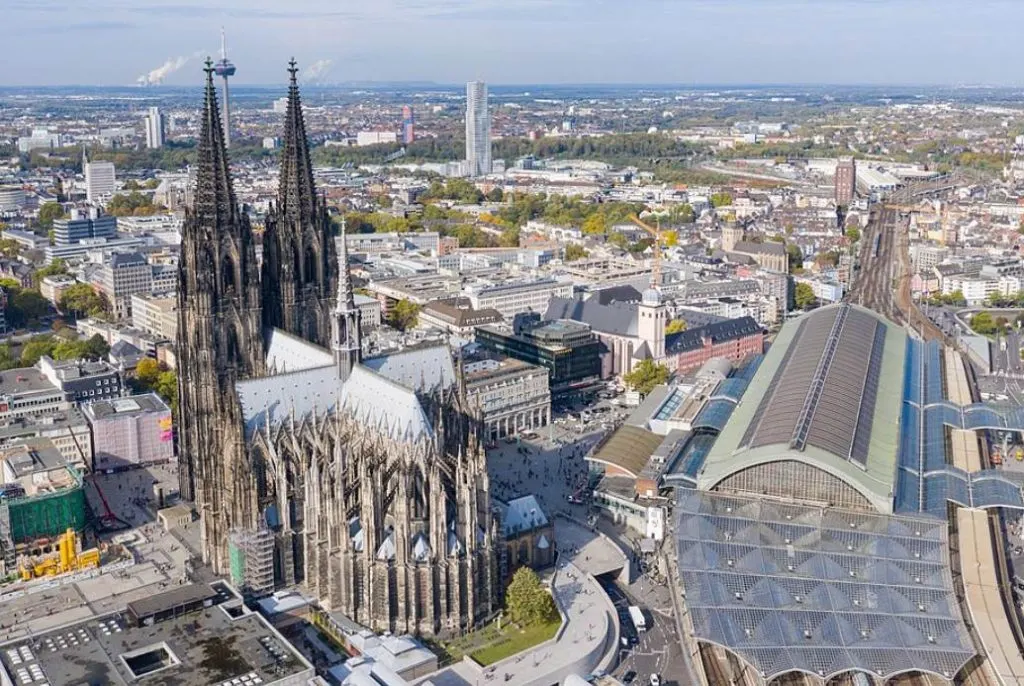 Cologne Cathedral Aerial view