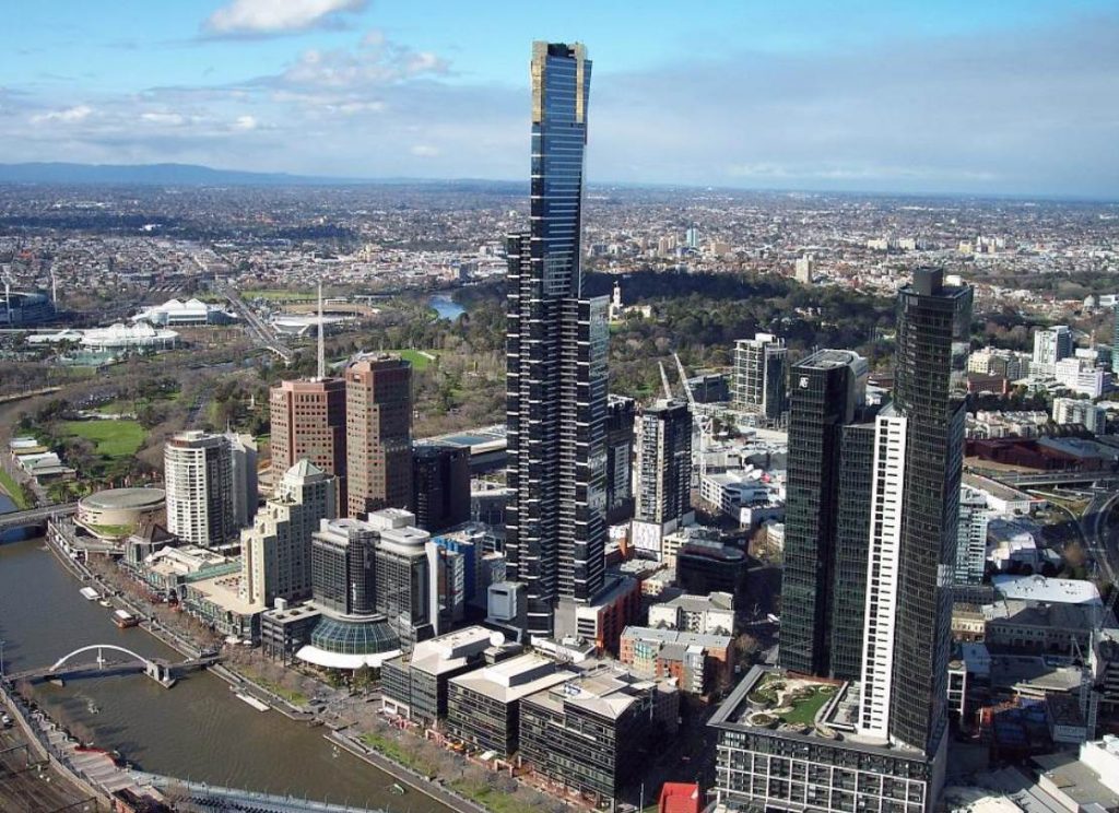 Famous buildings in Melbourne Eureka Tower