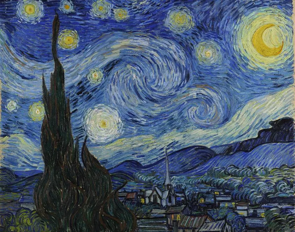 Famous paintings at the Moma Starry Night