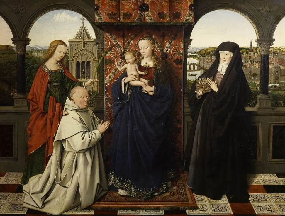 Top 10 Famous Paintings at the Frick Collection 1 Frick Collection paitings Virgin and Child, with Saints and Donor