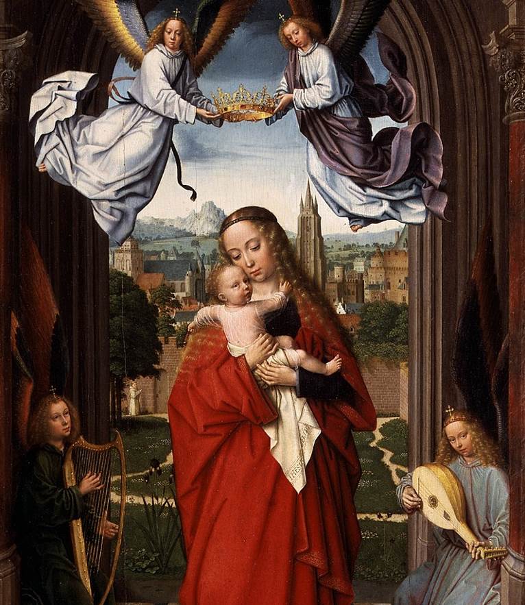 Madonna and Child with Four Angels David