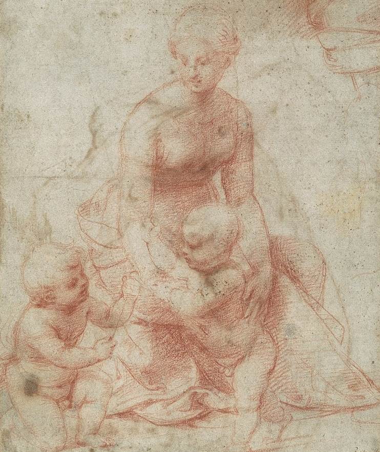 Madonna del Prato preparatory drawing