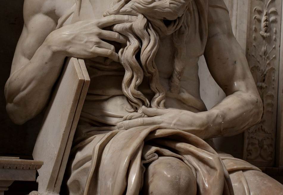 Moses by Michelangeo detail