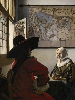 Officer and a Laughing Girl by Johannes Vermeer