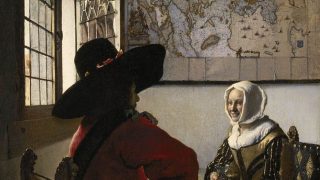Officer and a Laughing Girl by Johannes Vermeer