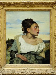 Orphan Girl at the Cemetery in frame Louvre