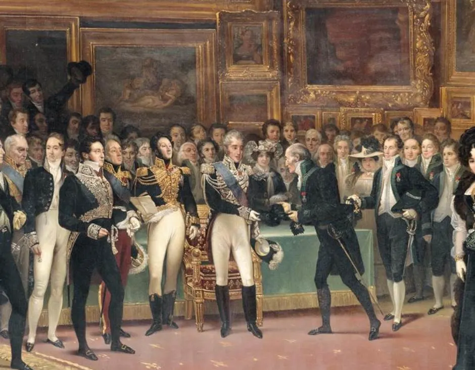Distribution of awards to artists at the end of the 1824 Salon