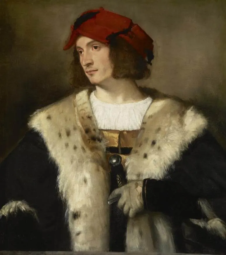 Portrait of a man in a Red Cap Titian