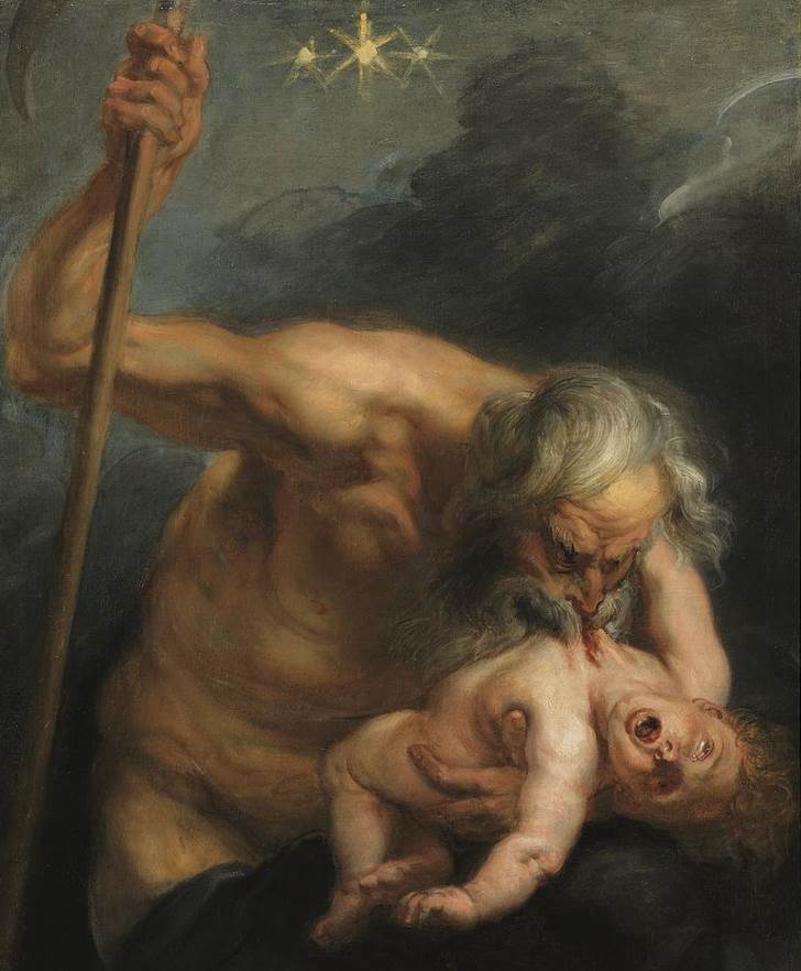 Saturn Devouring his son by Rubens