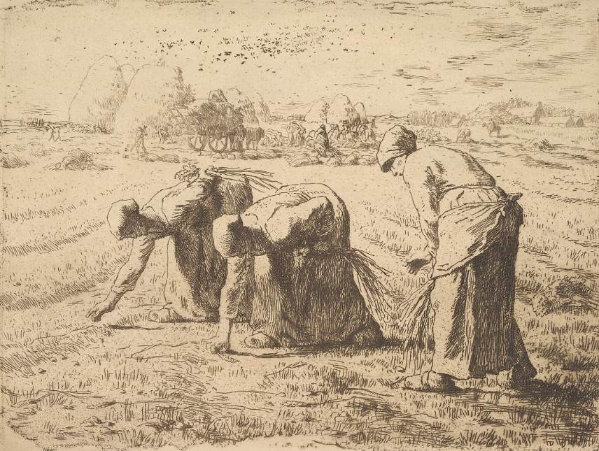 The Gleaners etching