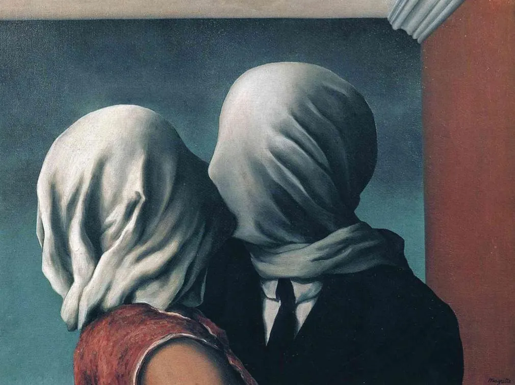 The Lovers by Rene Magritte