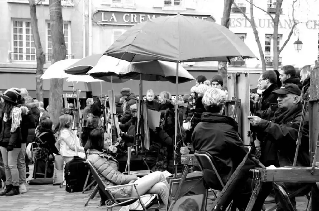 Artists at work at the Place du Tertre