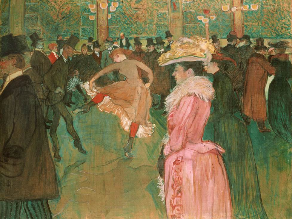 At the Moulin Rouge The Dance by Henri de Toulouse-Lautrec