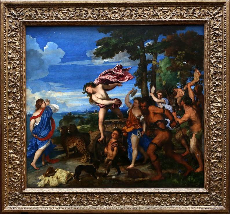 Bacchus and Ariadne Titian in frame