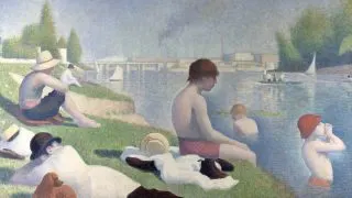 Bathers at Asnieres by Georges Seurat