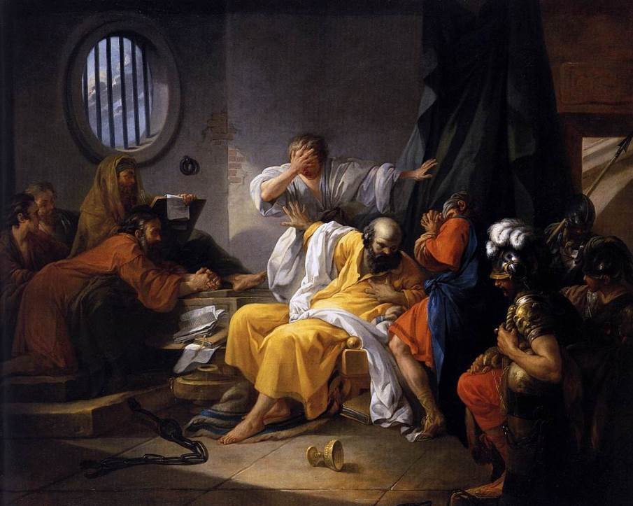 Jacques-Philip-Joseph de Saint-Quentin - The Death of Socrates