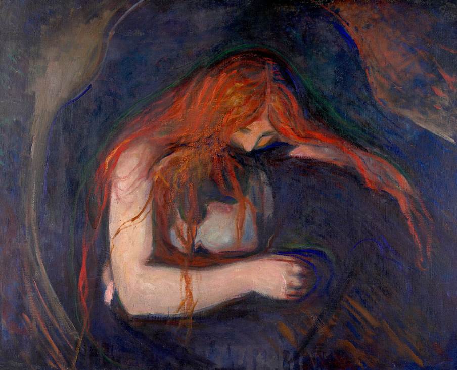 Love and Pain Vampire Edvard Munch