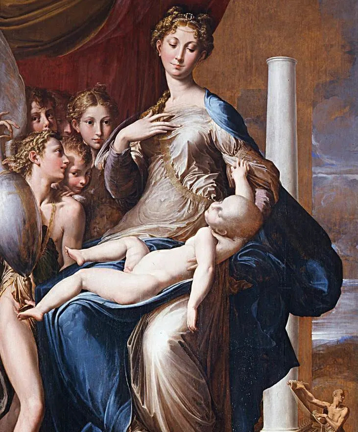 Madonna with the Long Neck by Parmigianino paintings