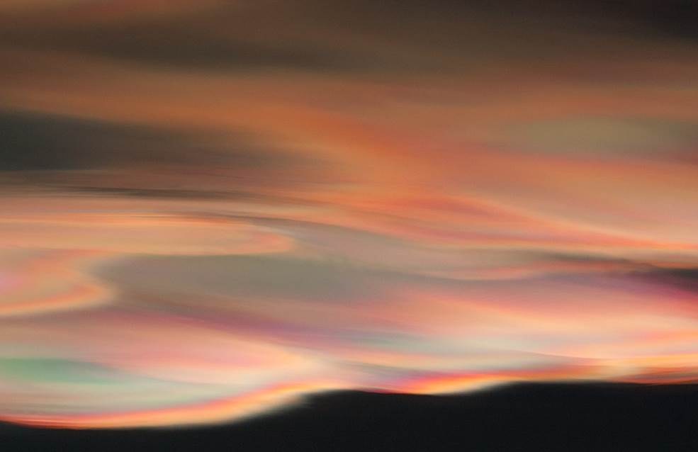 Polar stratospheric clouds over Oslo