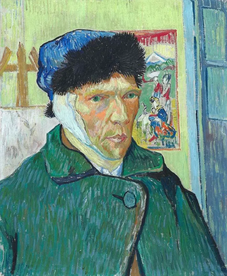 Self-portrait with bandaged ear by Vincent van Gogh