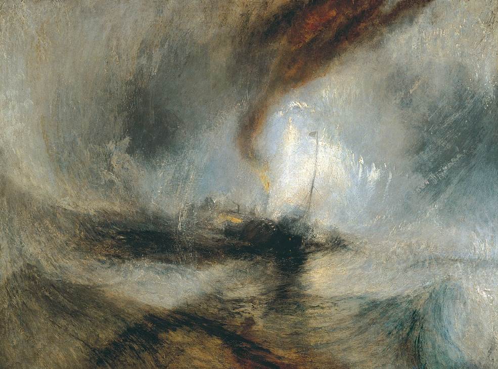 Tate Britain paintings Snow Storm Steam-Boat off a Harbour's Mouth