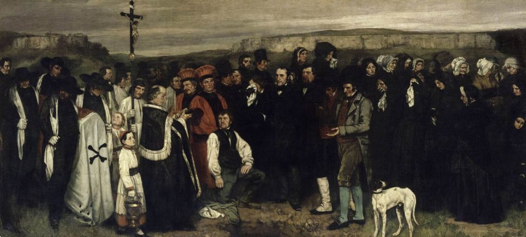The Burial at Ornans Gustave Courbet