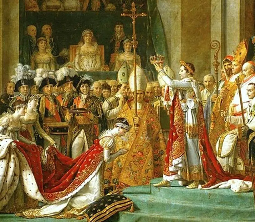 The Coronation of Napoleon central part