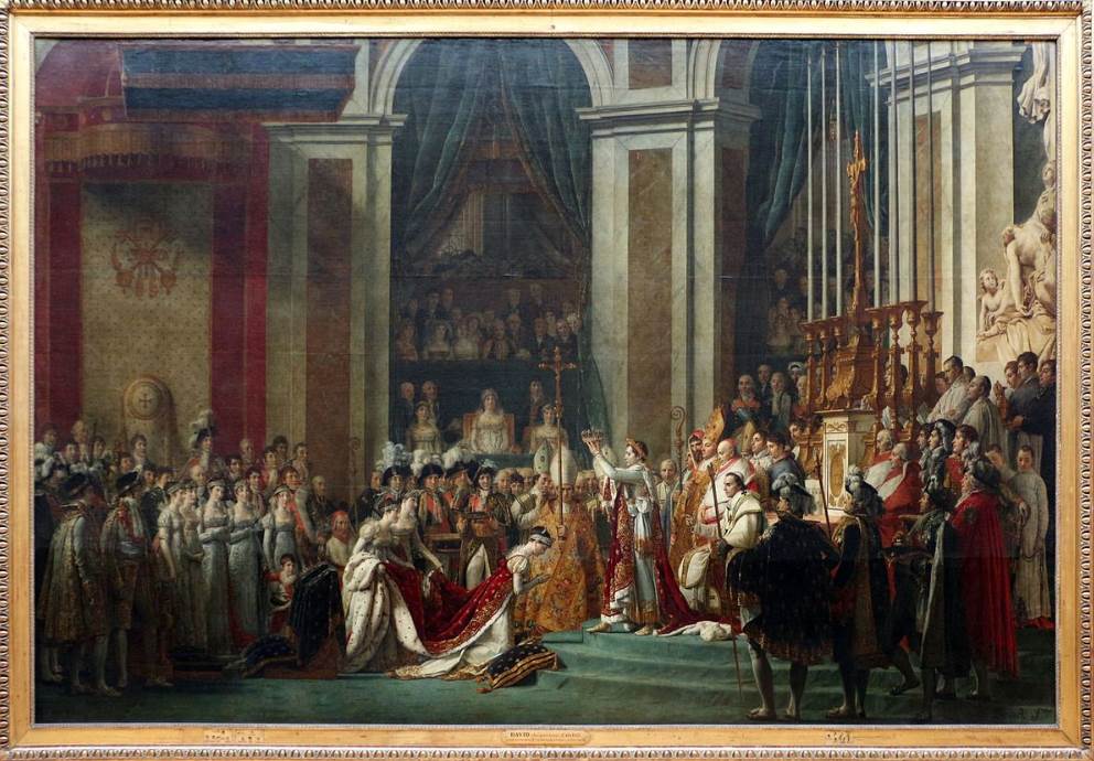 The Coronation of Napoleon in frame