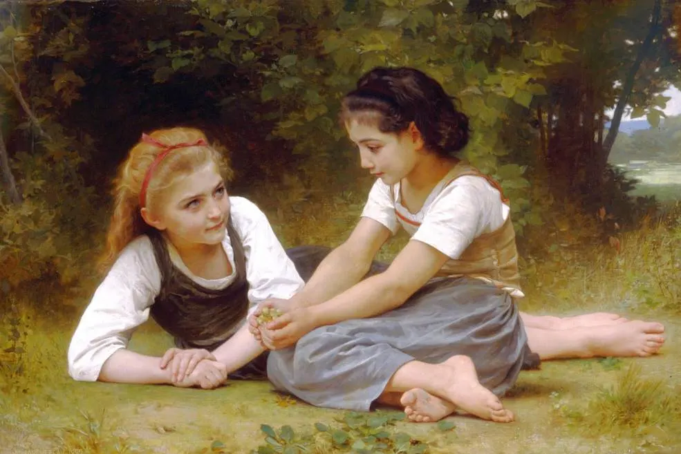 The Nut Gatherers by William-Adolphe Bouguereau