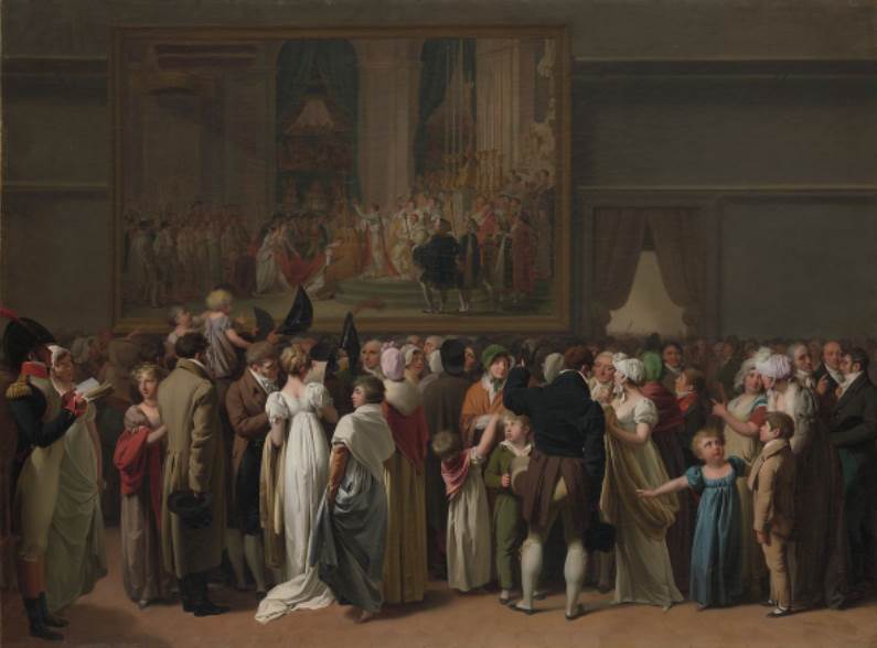 The Public Viewing David’s Coronation at the Louvre