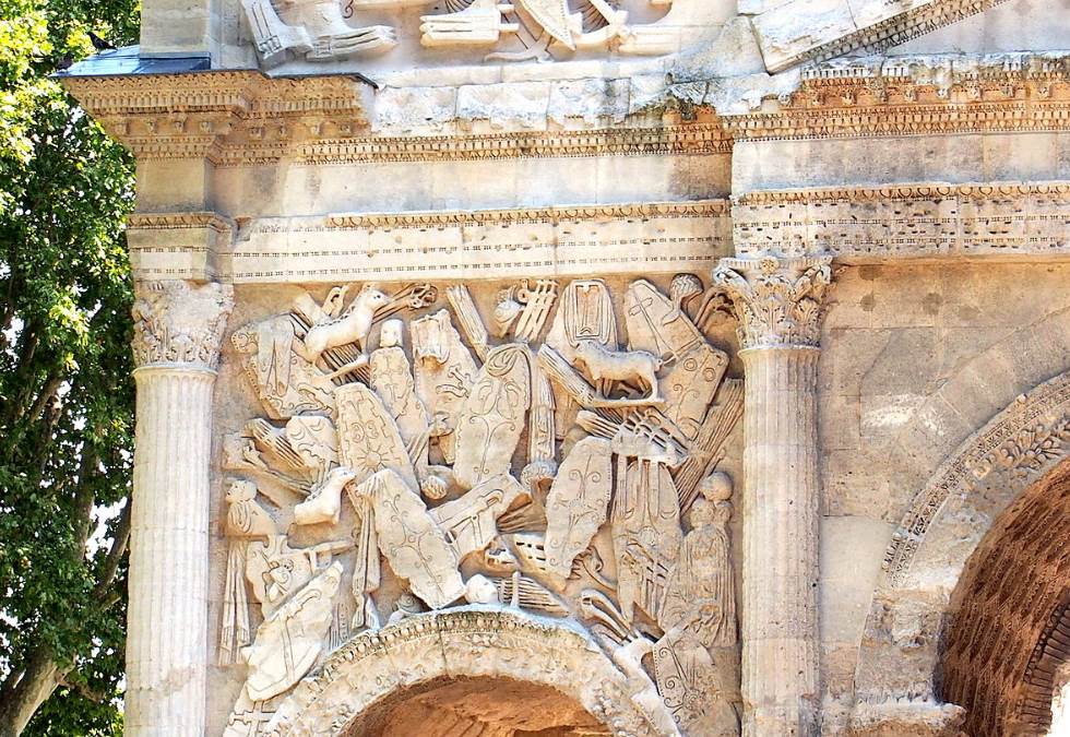 Triumphal Arch of Orange relief
