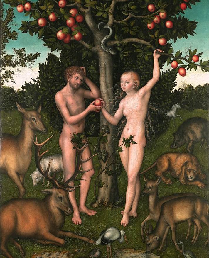 Adam and Eve by Lucas Cranach The Elder