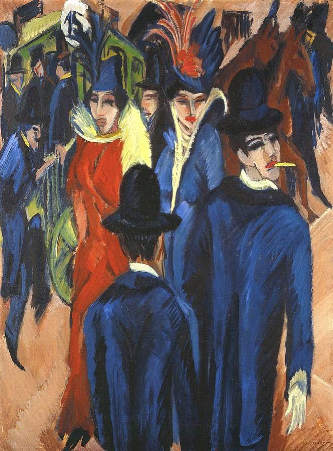 Berlin Street Scene by Ernst Ludwig Kirchner