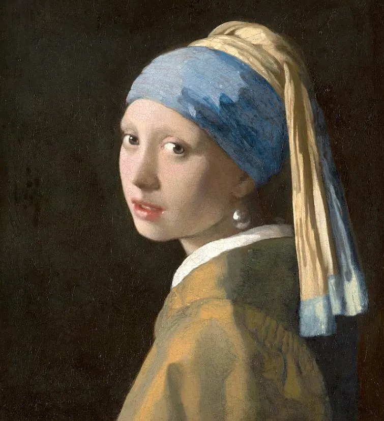 Famous paintings at the Mauritshuis in The Hague Girl with a Pearl Earring by Johannes Vermeer