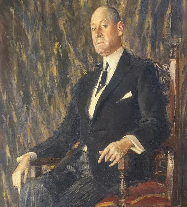 Joseph E Widener by Augustus John in 1921