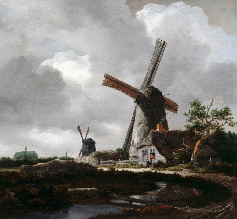 Landscape with Windmills near Haarlem by Jacob van Ruisdael 