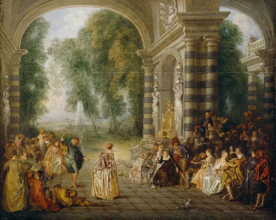 Les Plaisirs du Bal by Jean-Antoine Watteau
