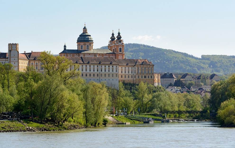 Melk Abbey Danube River location