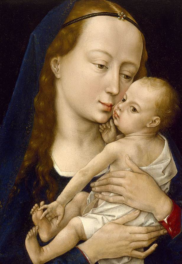 Museum of Fine arts Houston paintings Virgin and Chil Rogier van der Weyden