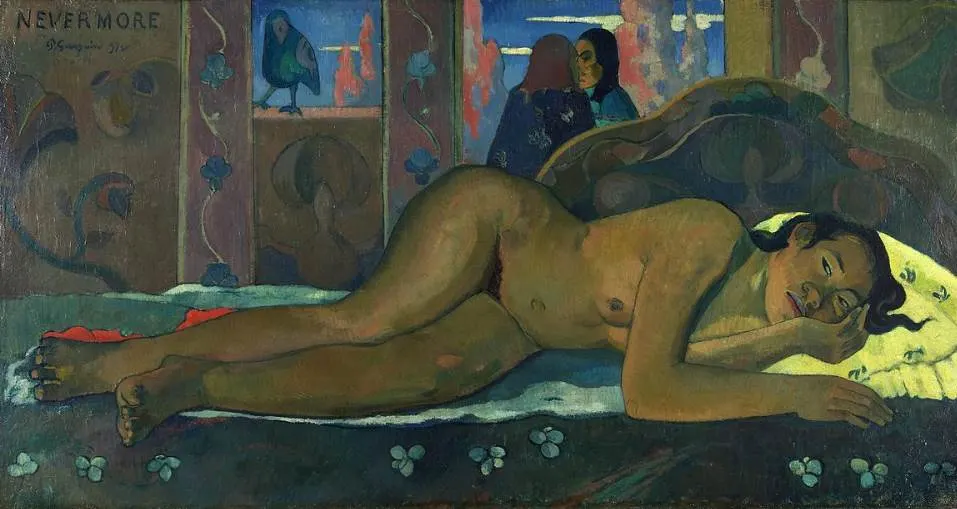 Nevermore by Paul Gauguin