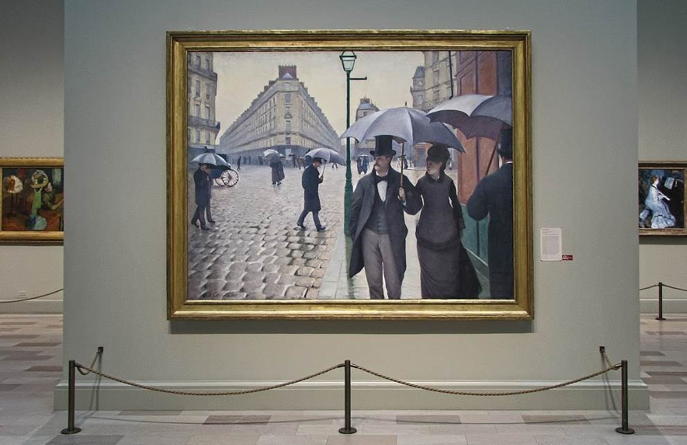 Paris Street Rainy Day in Museum