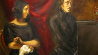 Portrait of Frederic Chopin and George Sand by Eugene Delacroix