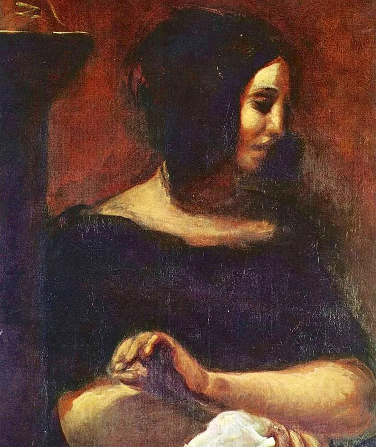 Portrait of George Sand Delacroix