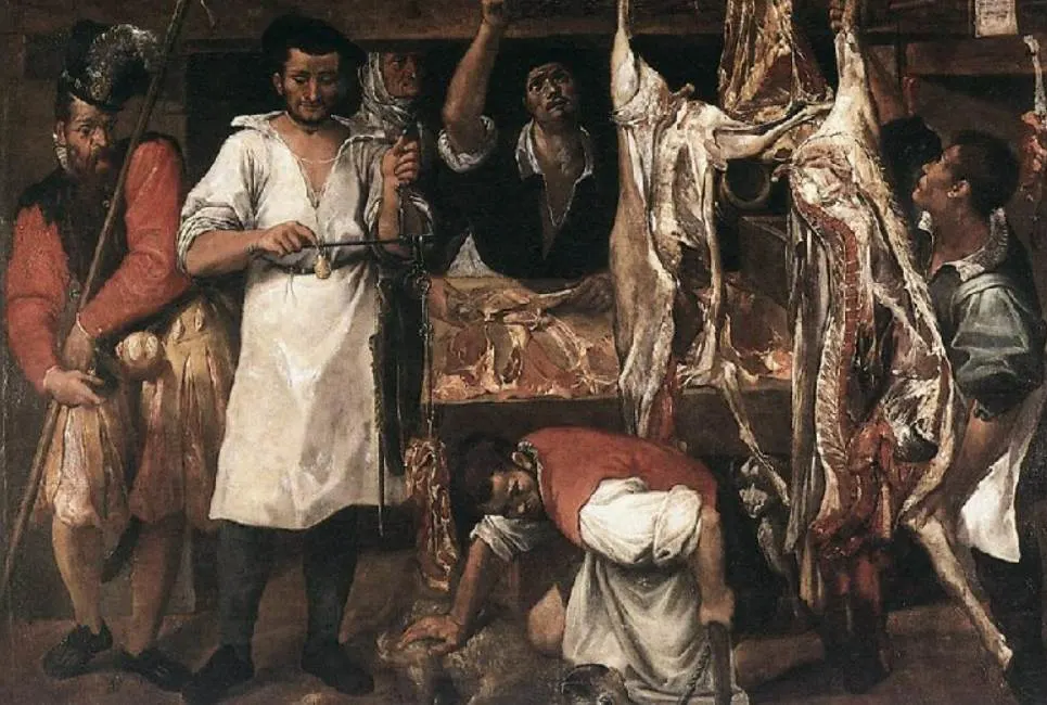 The Butcher's Shop Annibale Carracci