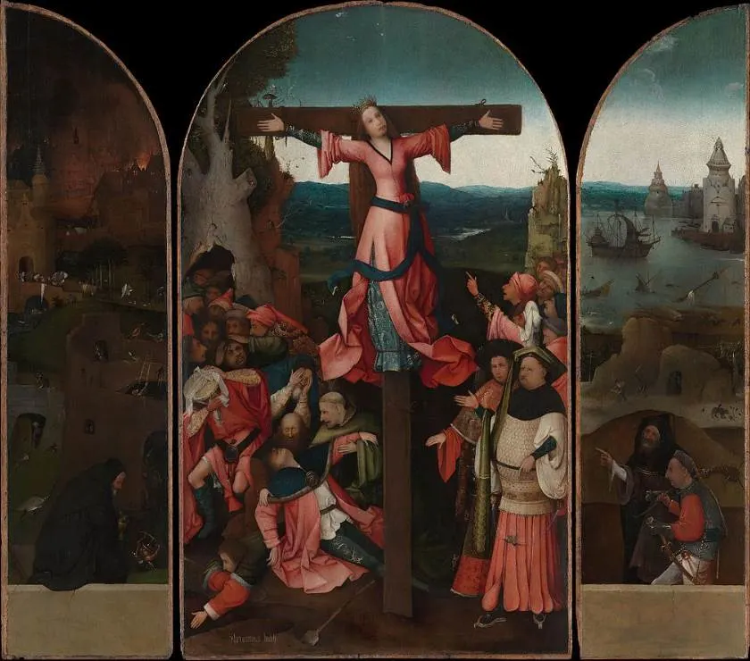 The Crucifixion of Saint Wilgefortis Bosch